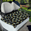 Volleyball Pattern Print Golf Cart Seat Cover
