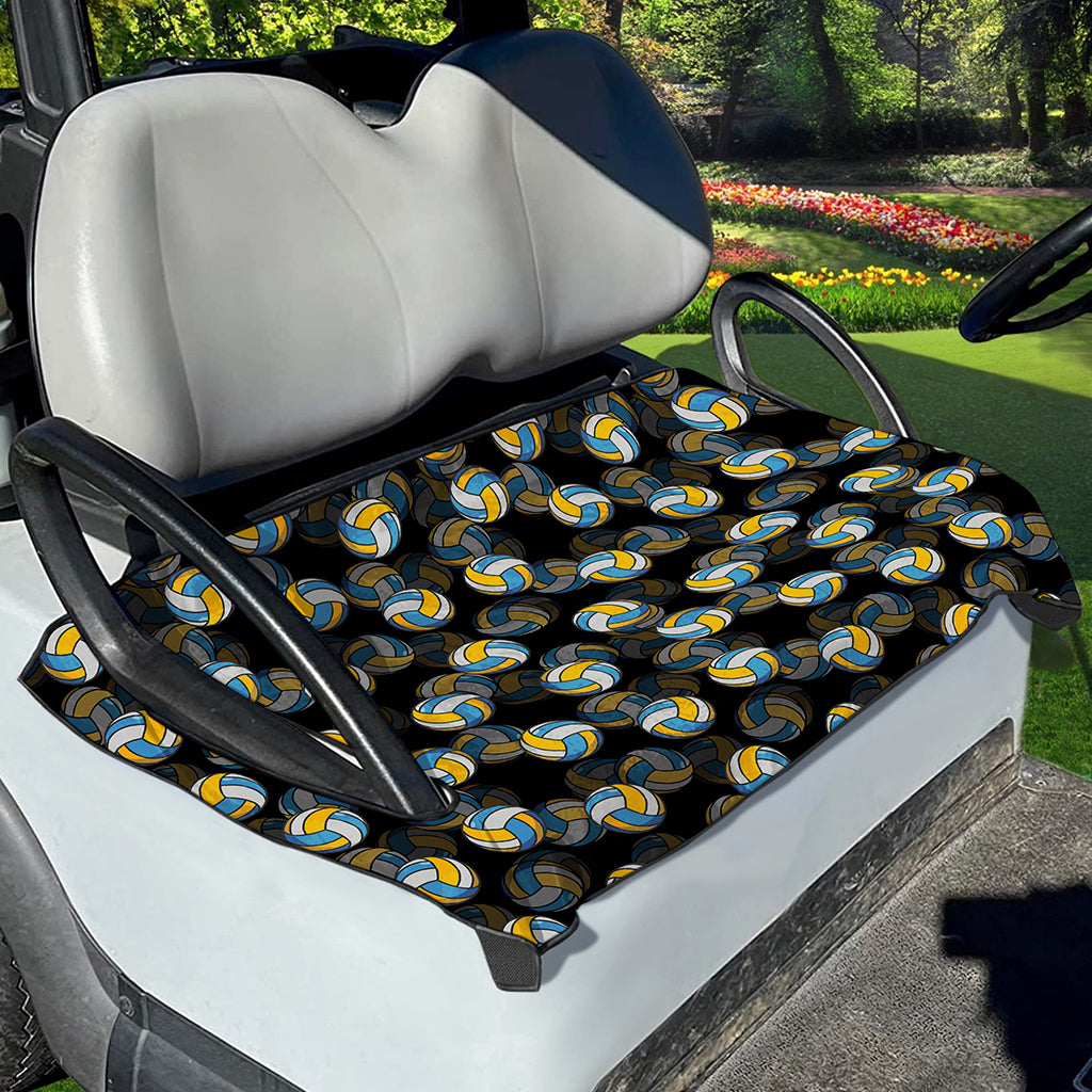 Volleyball Pattern Print Golf Cart Seat Cover