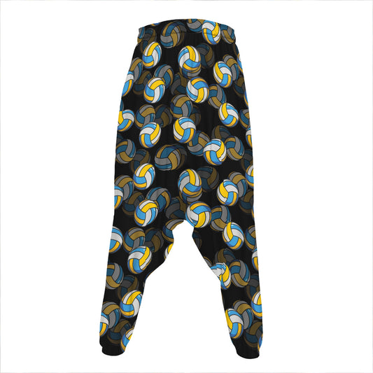 Volleyball Pattern Print Hammer Pants