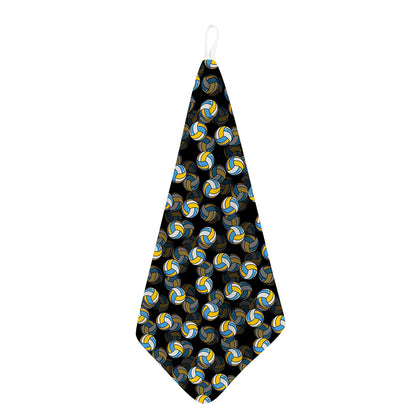 Volleyball Pattern Print Hand Towel