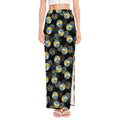 Volleyball Pattern Print High Slit Maxi Skirt
