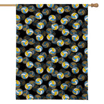 Volleyball Pattern Print House Flag