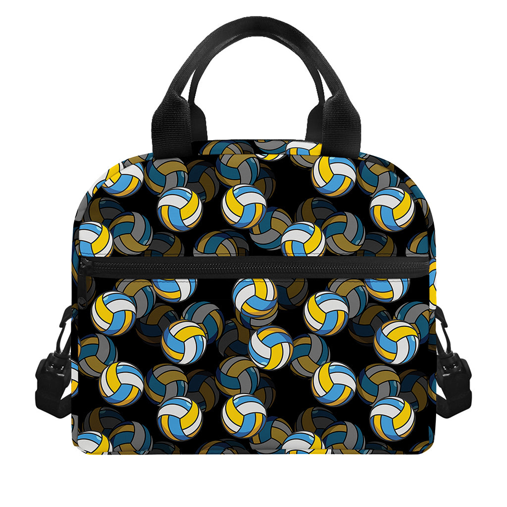 Volleyball Pattern Print Insulated Lunch Bag
