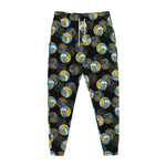 Volleyball Pattern Print Jogger Pants