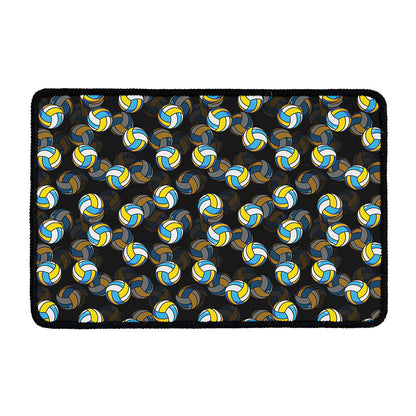 Volleyball Pattern Print Kitchen Mat