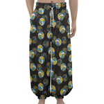 Volleyball Pattern Print Lantern Pants