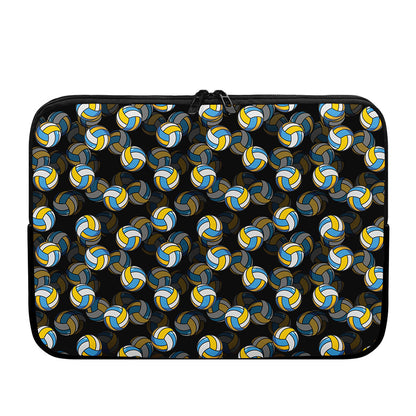 Volleyball Pattern Print Laptop Sleeve