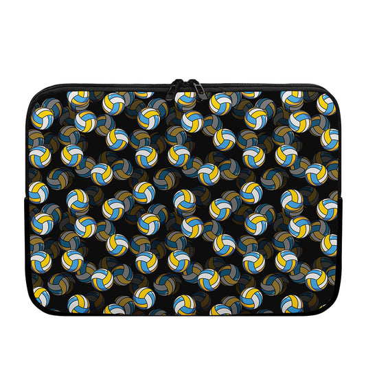 Volleyball Pattern Print Laptop Sleeve