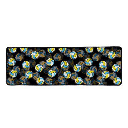 Volleyball Pattern Print Long Kitchen Mat