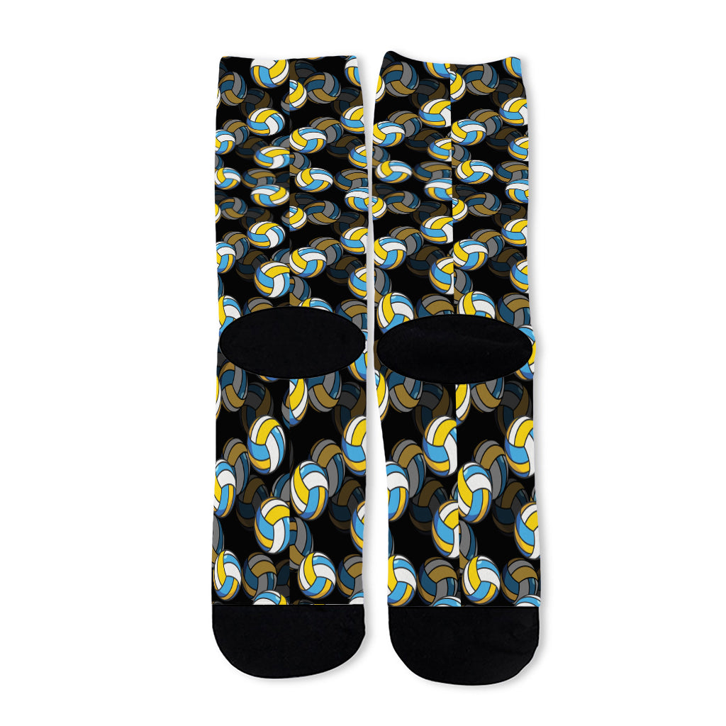 Volleyball Pattern Print Long Socks