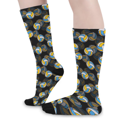 Volleyball Pattern Print Long Socks