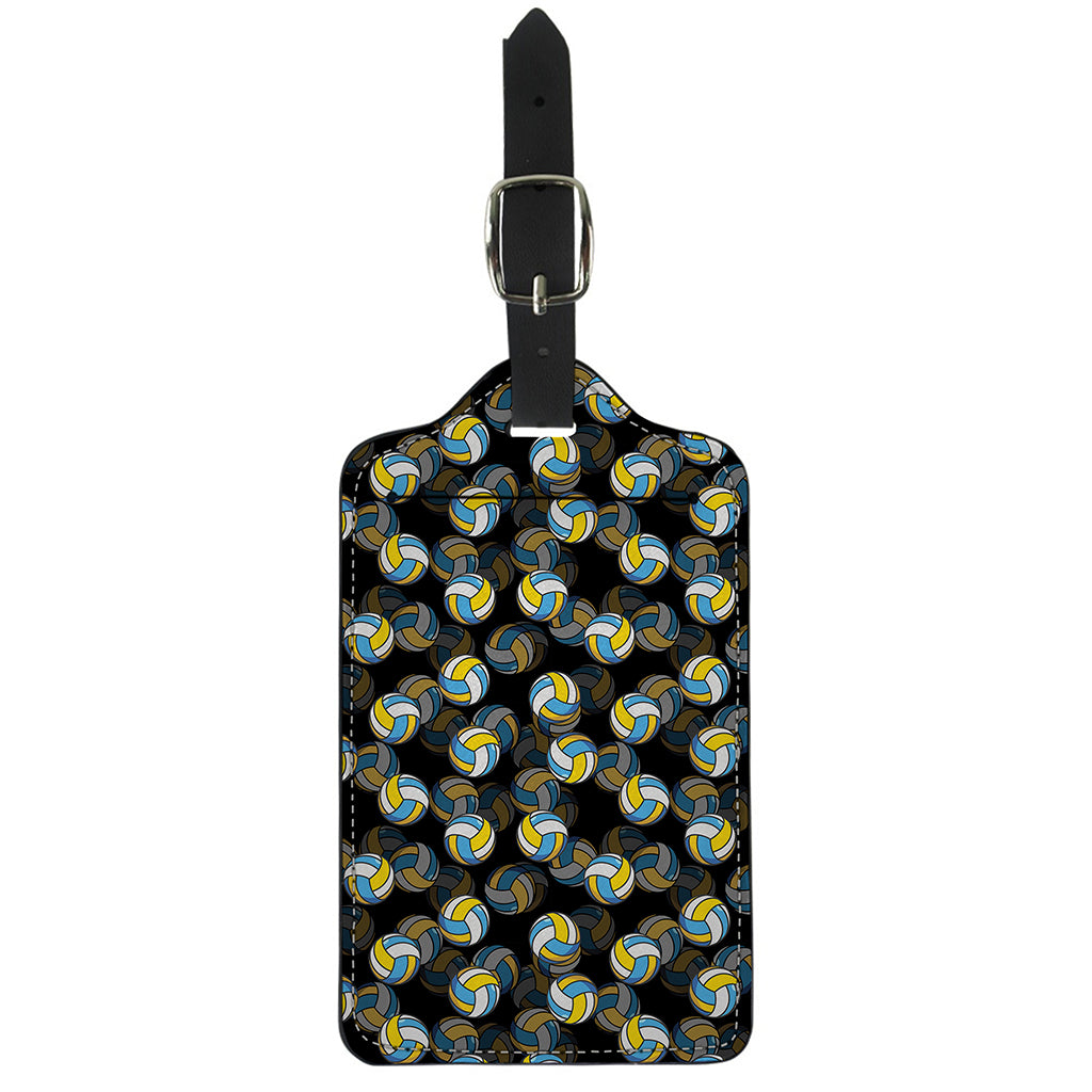 Volleyball Pattern Print Luggage Tag
