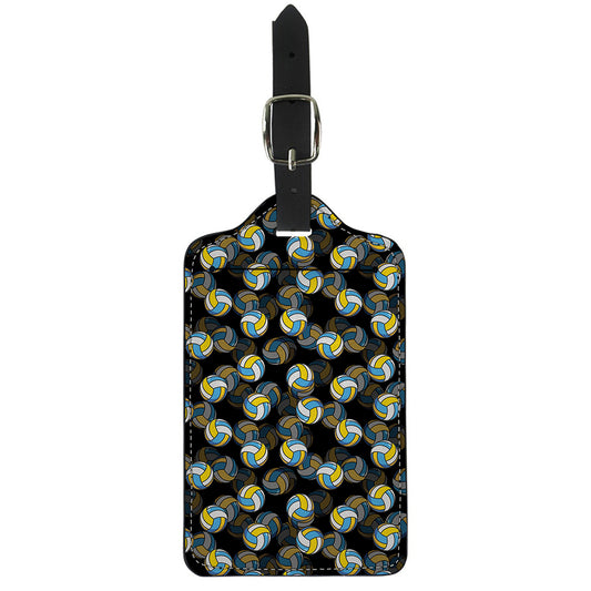 Volleyball Pattern Print Luggage Tag