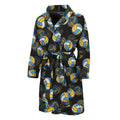 Volleyball Pattern Print Men's Bathrobe