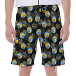 Volleyball Pattern Print Men's Beach Shorts