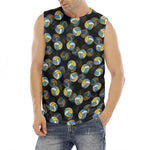 Volleyball Pattern Print Men's Fitness Tank Top