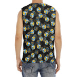 Volleyball Pattern Print Men's Fitness Tank Top
