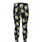 Volleyball Pattern Print Men's leggings