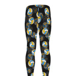 Volleyball Pattern Print Men's leggings