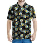 Volleyball Pattern Print Men's Polo Shirt