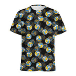 Volleyball Pattern Print Men's Sports T-Shirt