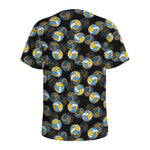 Volleyball Pattern Print Men's Sports T-Shirt