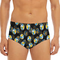 Volleyball Pattern Print Men's Triangle Swim Briefs