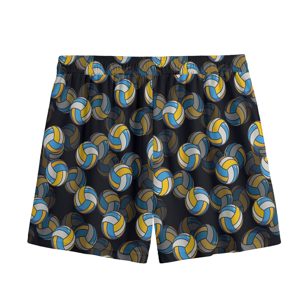 Volleyball Pattern Print Mesh Shorts