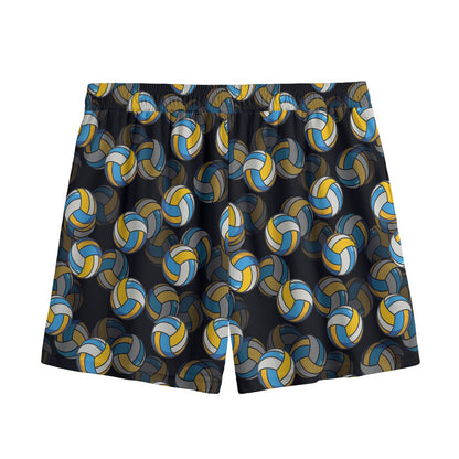Volleyball Pattern Print Mesh Shorts