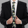 Volleyball Pattern Print Necktie
