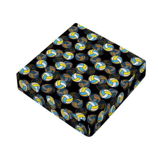 Volleyball Pattern Print Outdoor Seat Cushion Cover