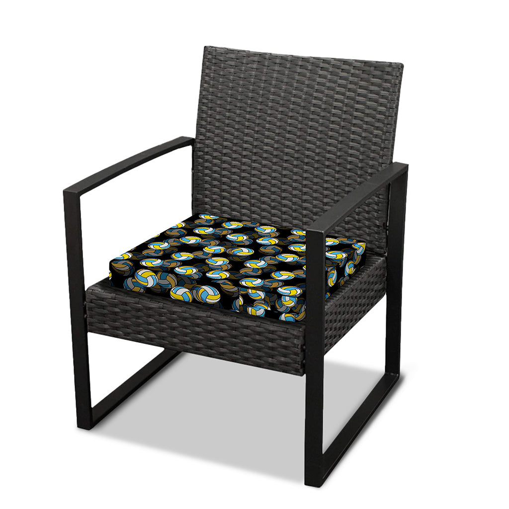 Volleyball Pattern Print Outdoor Seat Cushion Cover