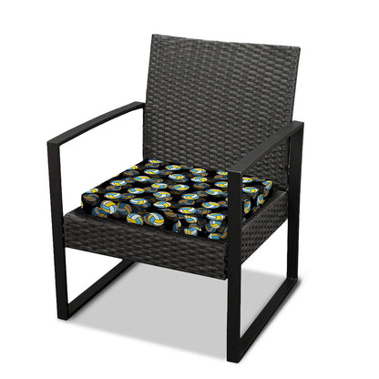 Volleyball Pattern Print Outdoor Seat Cushion Cover