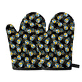 Volleyball Pattern Print Oven Mitts