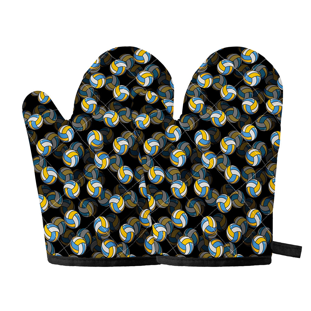 Volleyball Pattern Print Oven Mitts