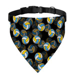 Volleyball Pattern Print Over The Collar Dog Bandana
