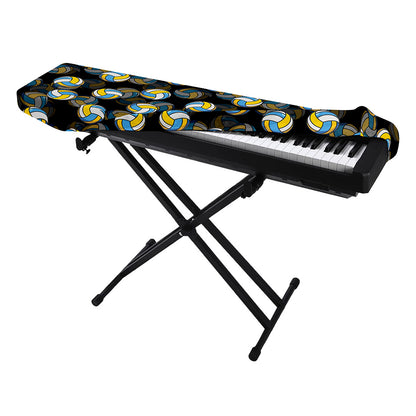 Volleyball Pattern Print Piano Keyboard Cover