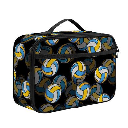 Volleyball Pattern Print Portable Lunch Bag