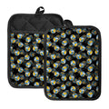 Volleyball Pattern Print Pot Holders With Pocket