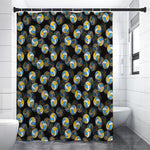 Volleyball Pattern Print Premium Shower Curtain