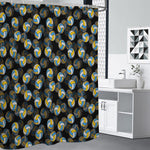 Volleyball Pattern Print Premium Shower Curtain