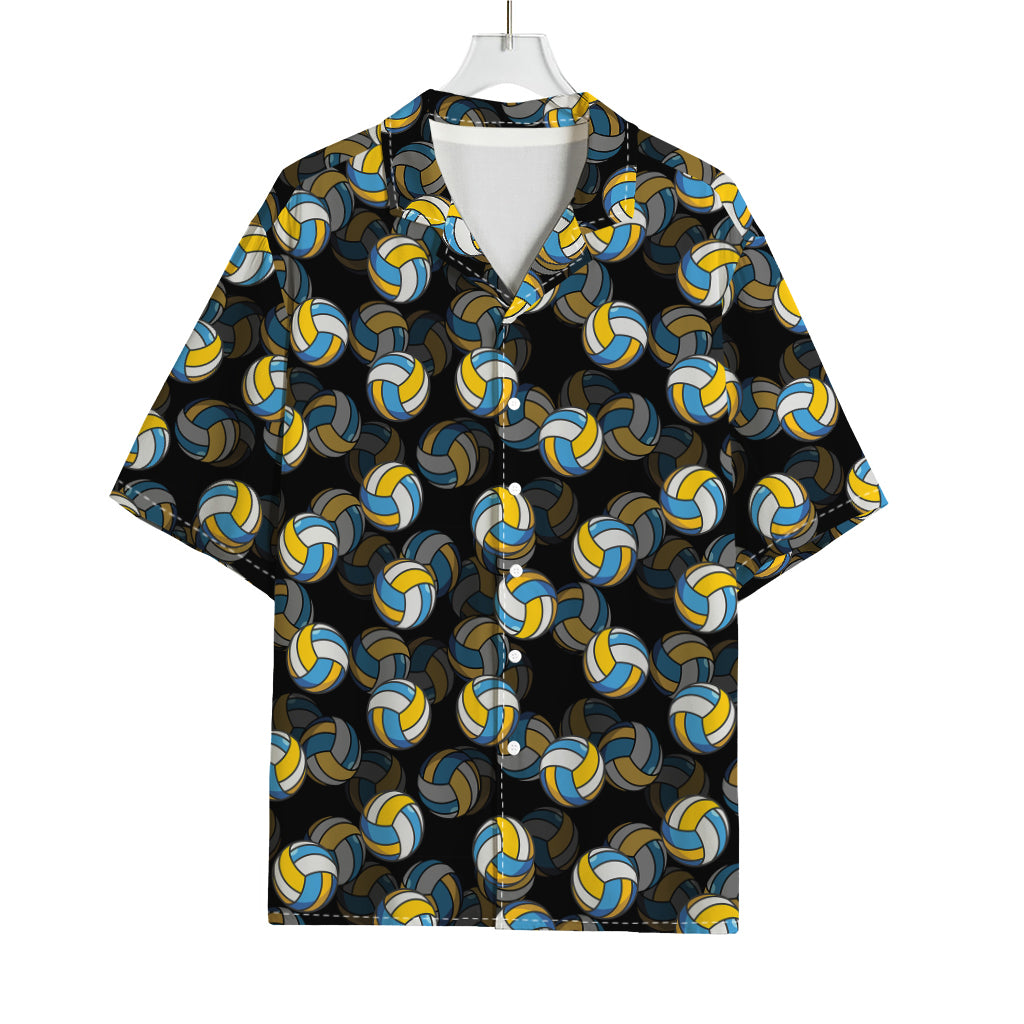 Volleyball Pattern Print Rayon Hawaiian Shirt