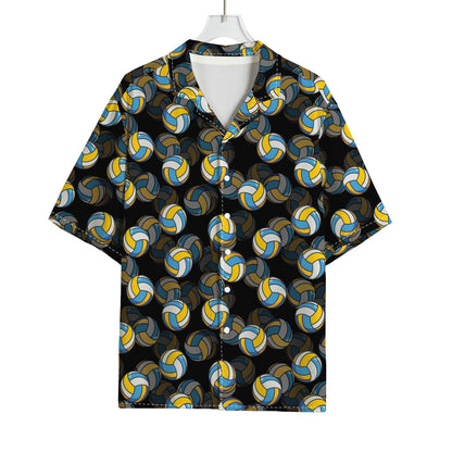 Volleyball Pattern Print Rayon Hawaiian Shirt