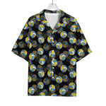 Volleyball Pattern Print Rayon Hawaiian Shirt