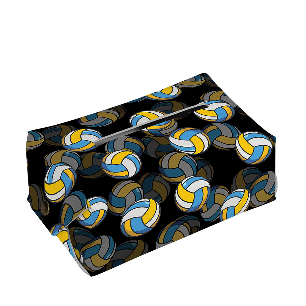 Volleyball Pattern Print Rectangle Tissue Box Cover