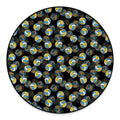 Volleyball Pattern Print Round Floor Mat