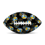 Volleyball Pattern Print Rugby Ball
