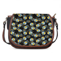 Volleyball Pattern Print Saddle Bag