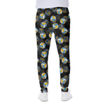 Volleyball Pattern Print Scuba Joggers