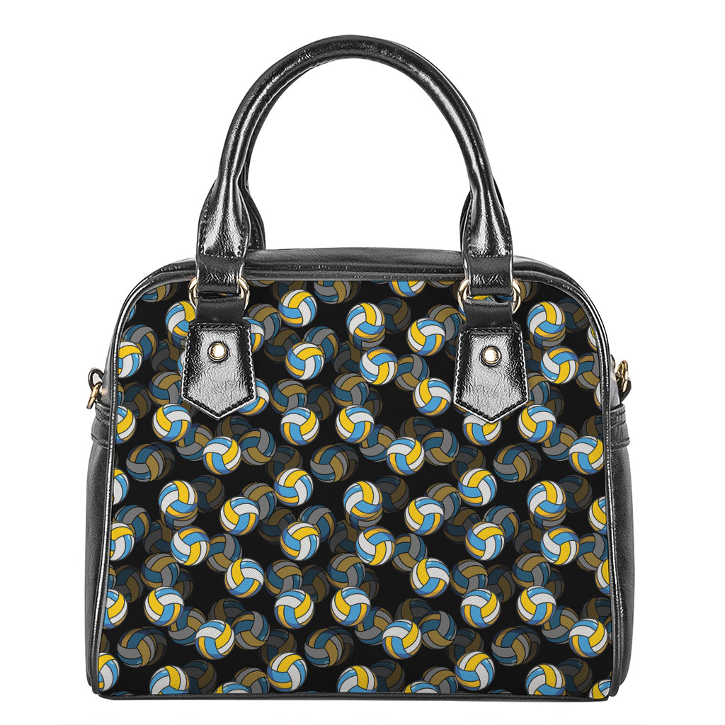 Volleyball Pattern Print Shoulder Handbag